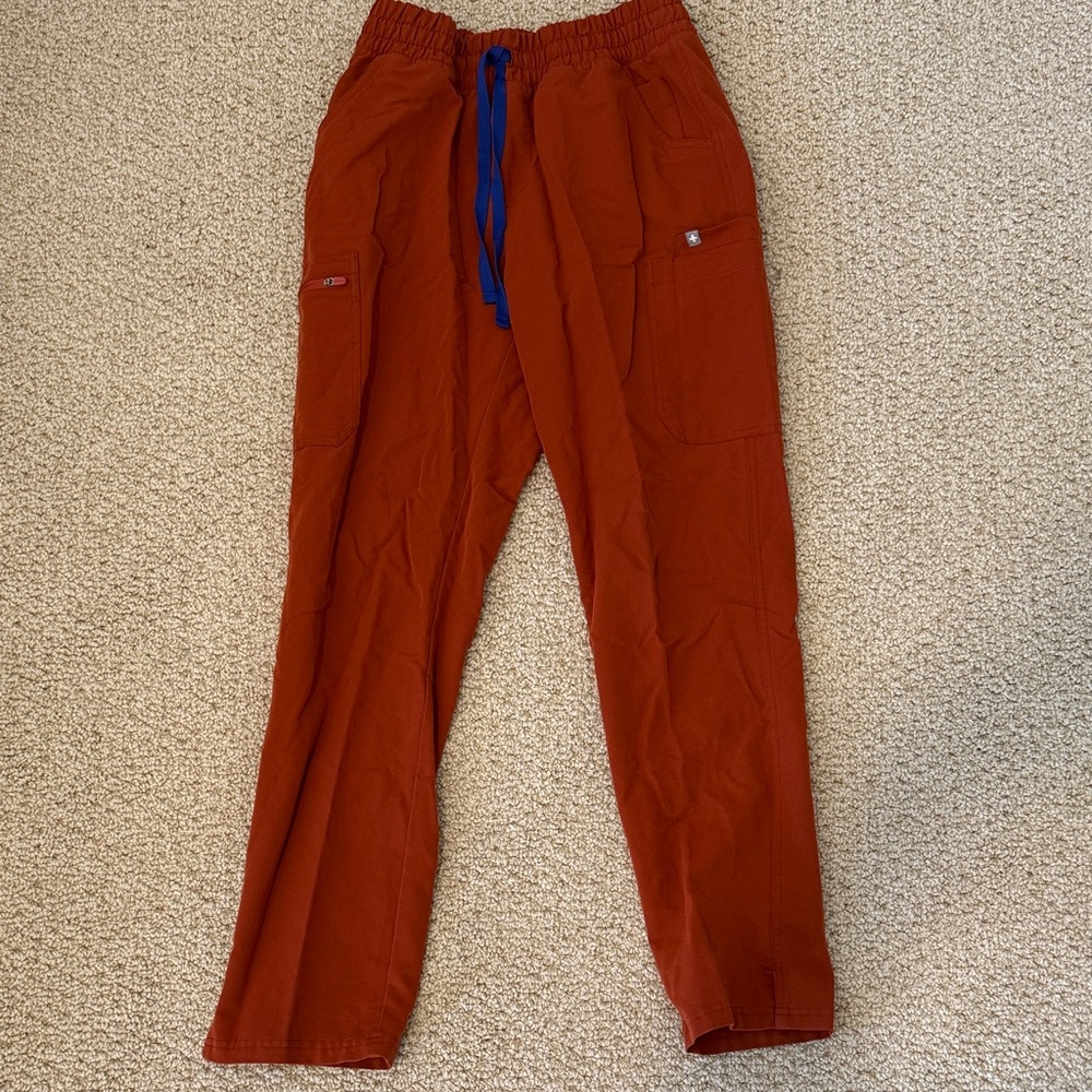 Figs Burnt Orange Yola Scrubs
